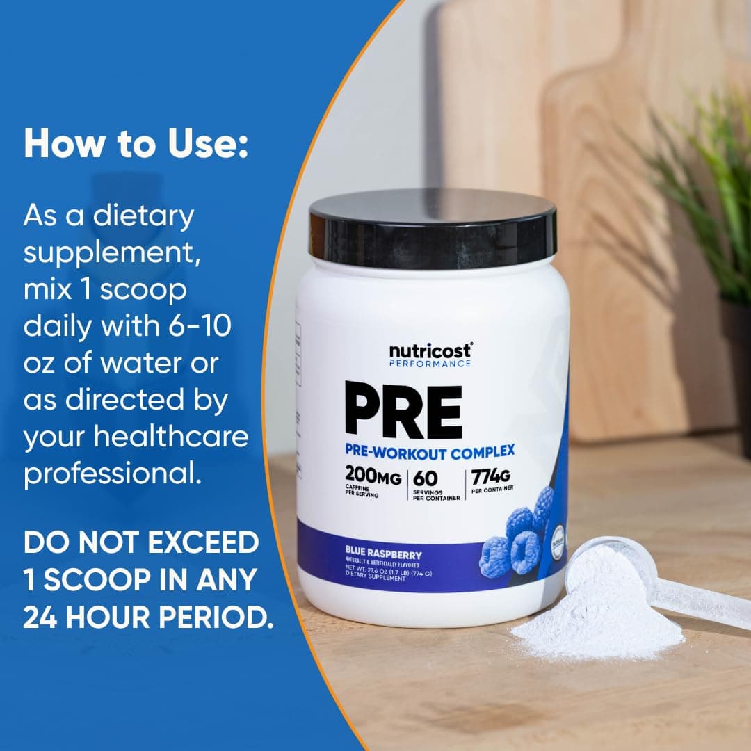 Nutricost Pre-Workout Complex Powder (60 Servings – Bild 7