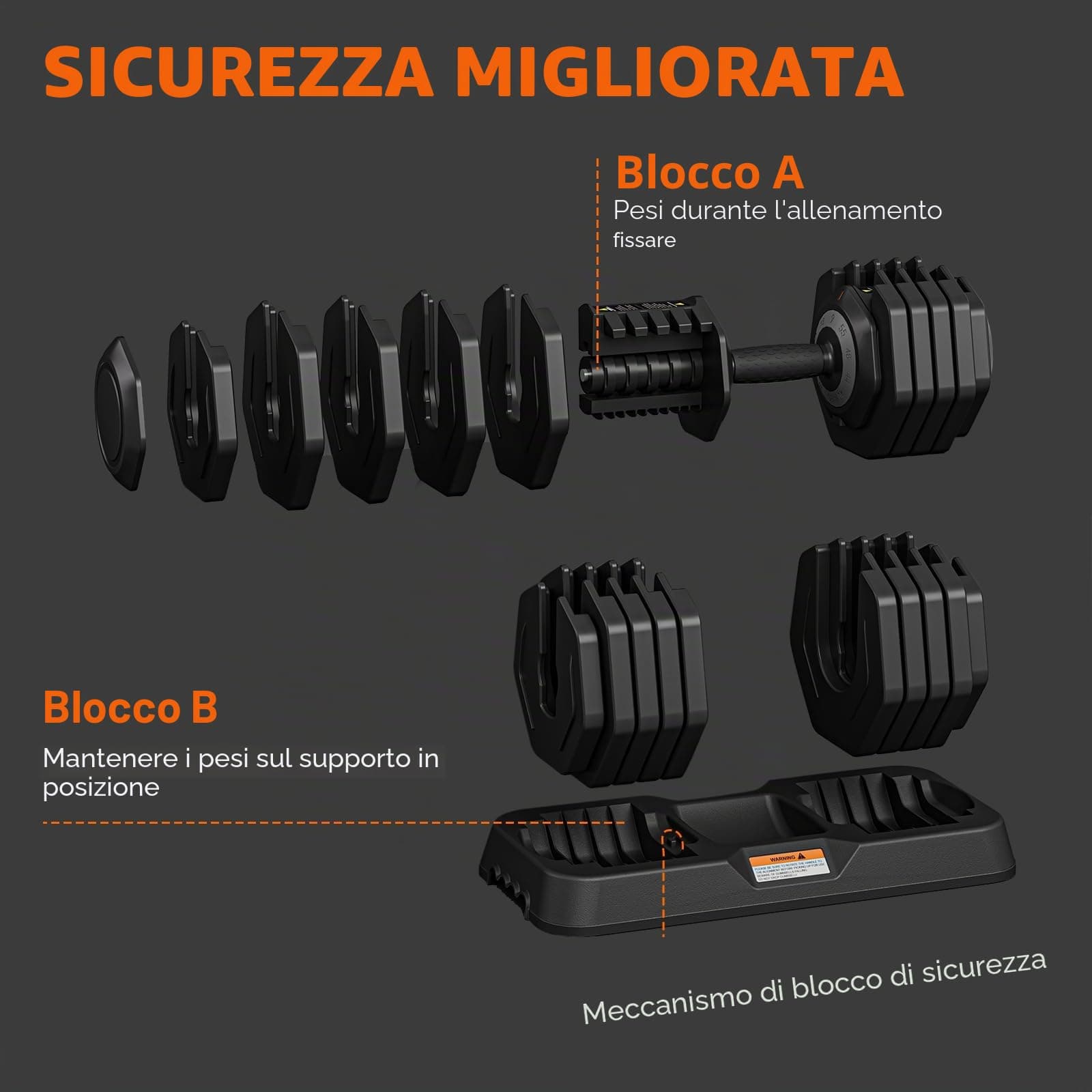 Dripex Set di manubri Dripex, set di manubri regolabili 25kg – Bild 5