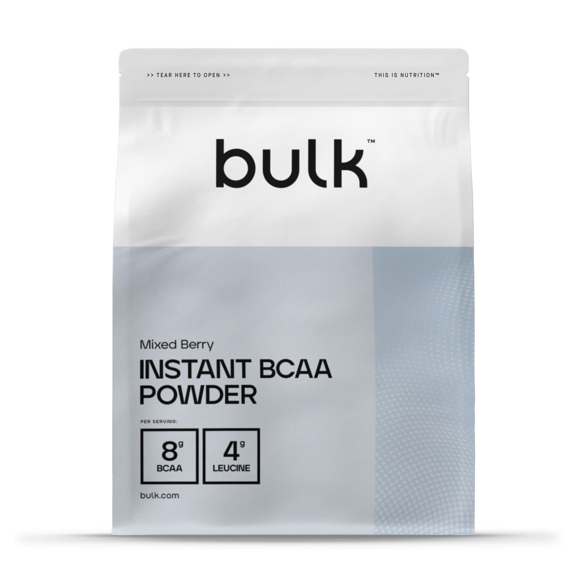 Bulk Pure Instant Branched Chain Amino Acids (BCAA) Powder, Mixed Berry, 500 g