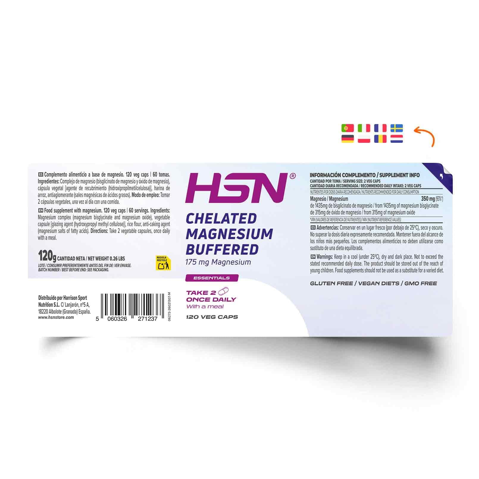 HSN Magnesio Bisglicinato 350mg (Mineral Elemental por – Bild 2