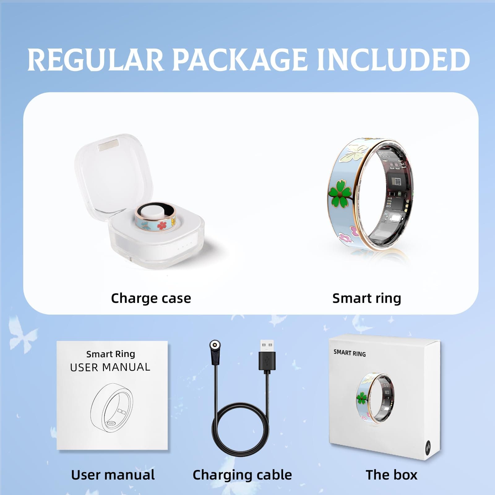 UouNeaCo Bague Connectée Élégante pour Femme Homme – Bild 7