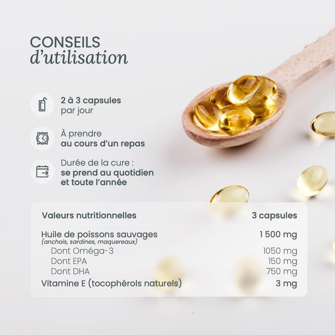 NUTRI & CO Omega 3 Huile de Poissons Sauvages EPAX® – Bild 4
