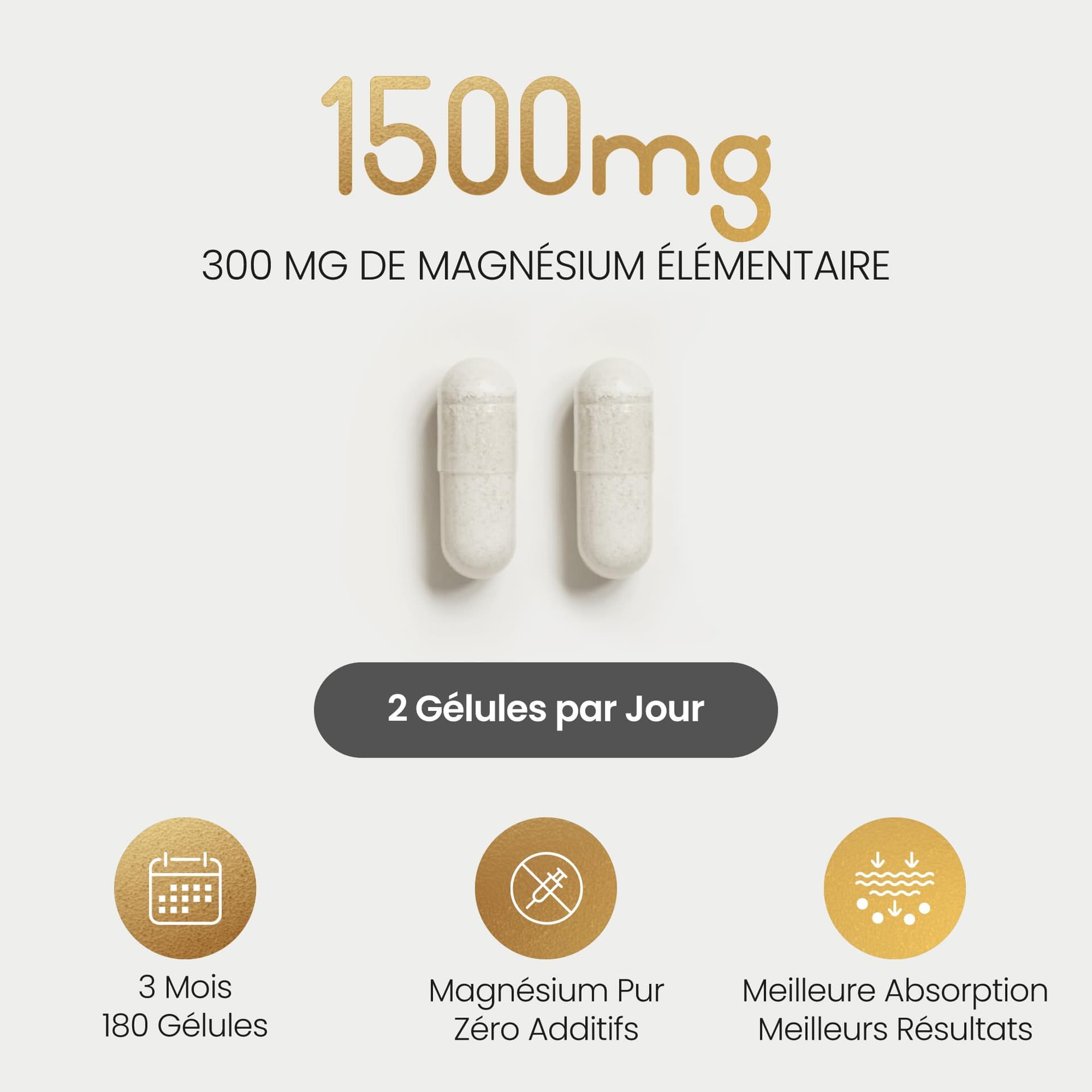 VitaBright Magnésium Bisglycinate Bio 1500 mg – Bild 3