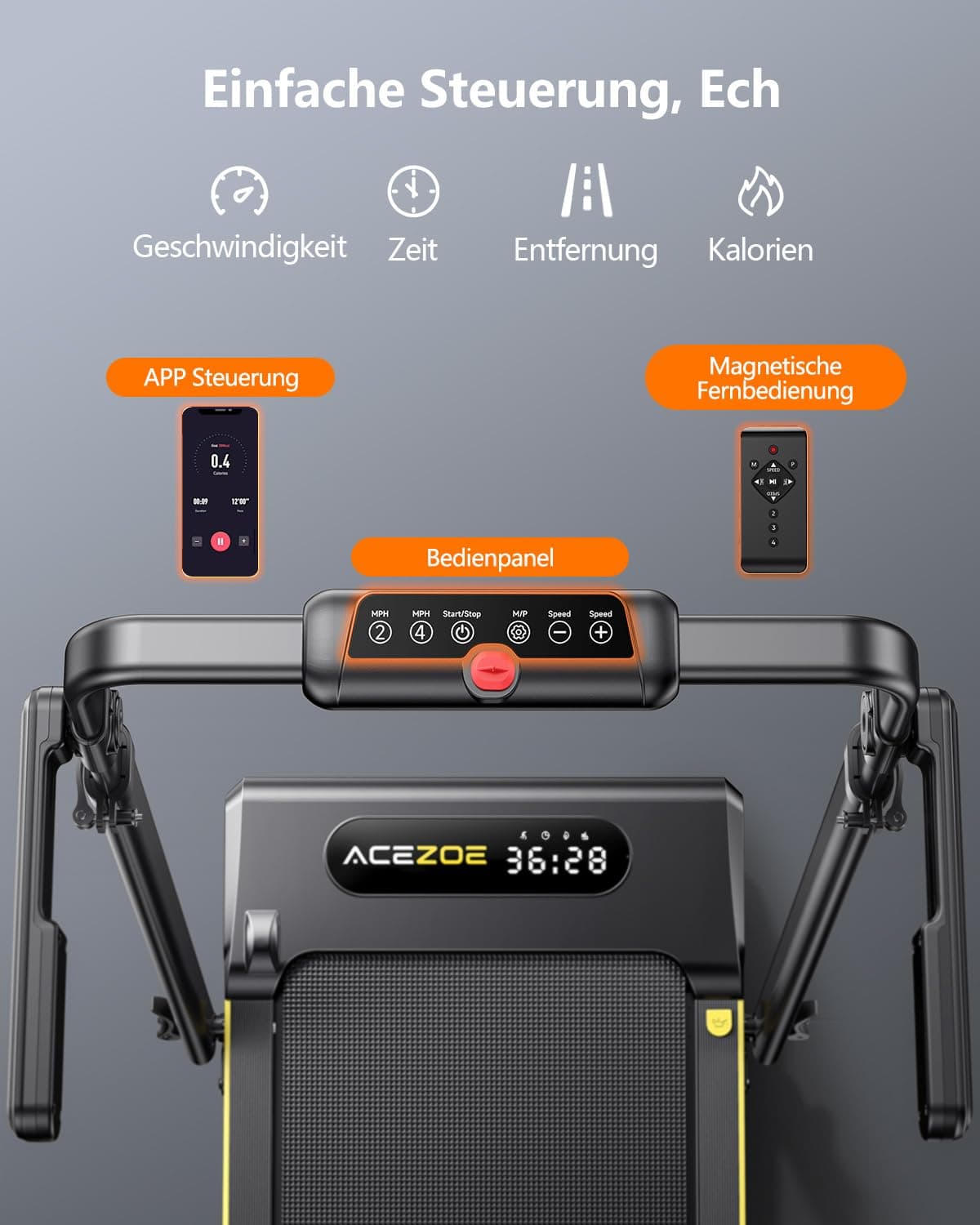 Acezoe Home 2 in 1 Walking Pad – Bild 2