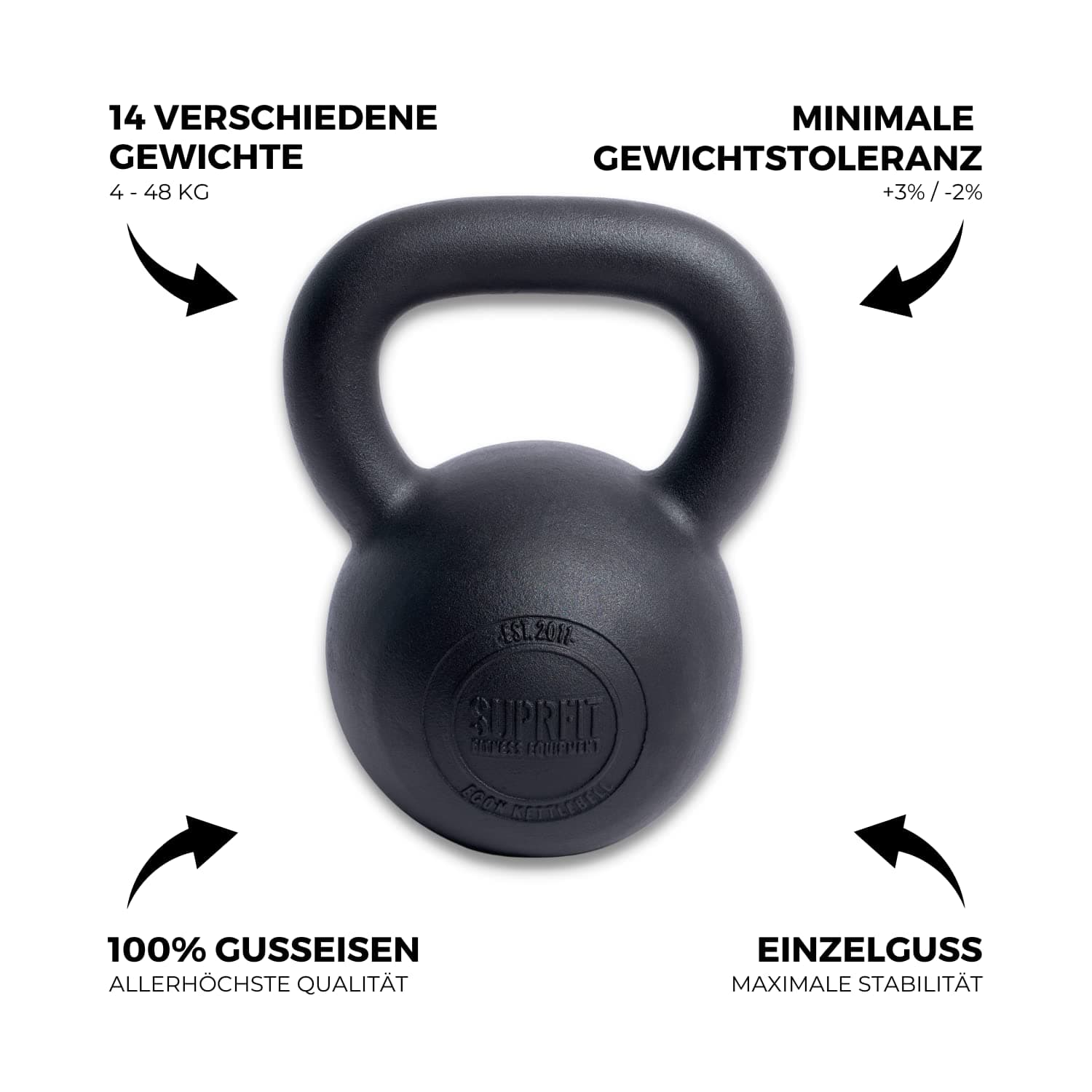 SF SUPRFIT SUPRFIT - Econ Professional Kettlebell 24Kg – Bild 3