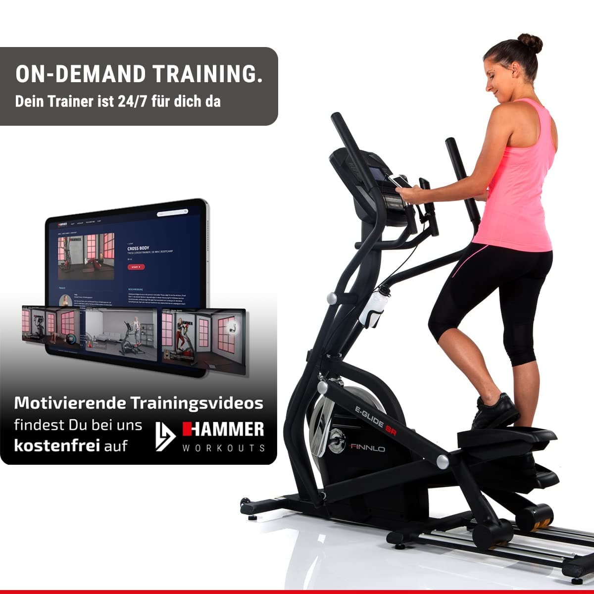 Finnlo Hammer Ellipsentrainer E-Glide SR - 20 kg – Bild 2