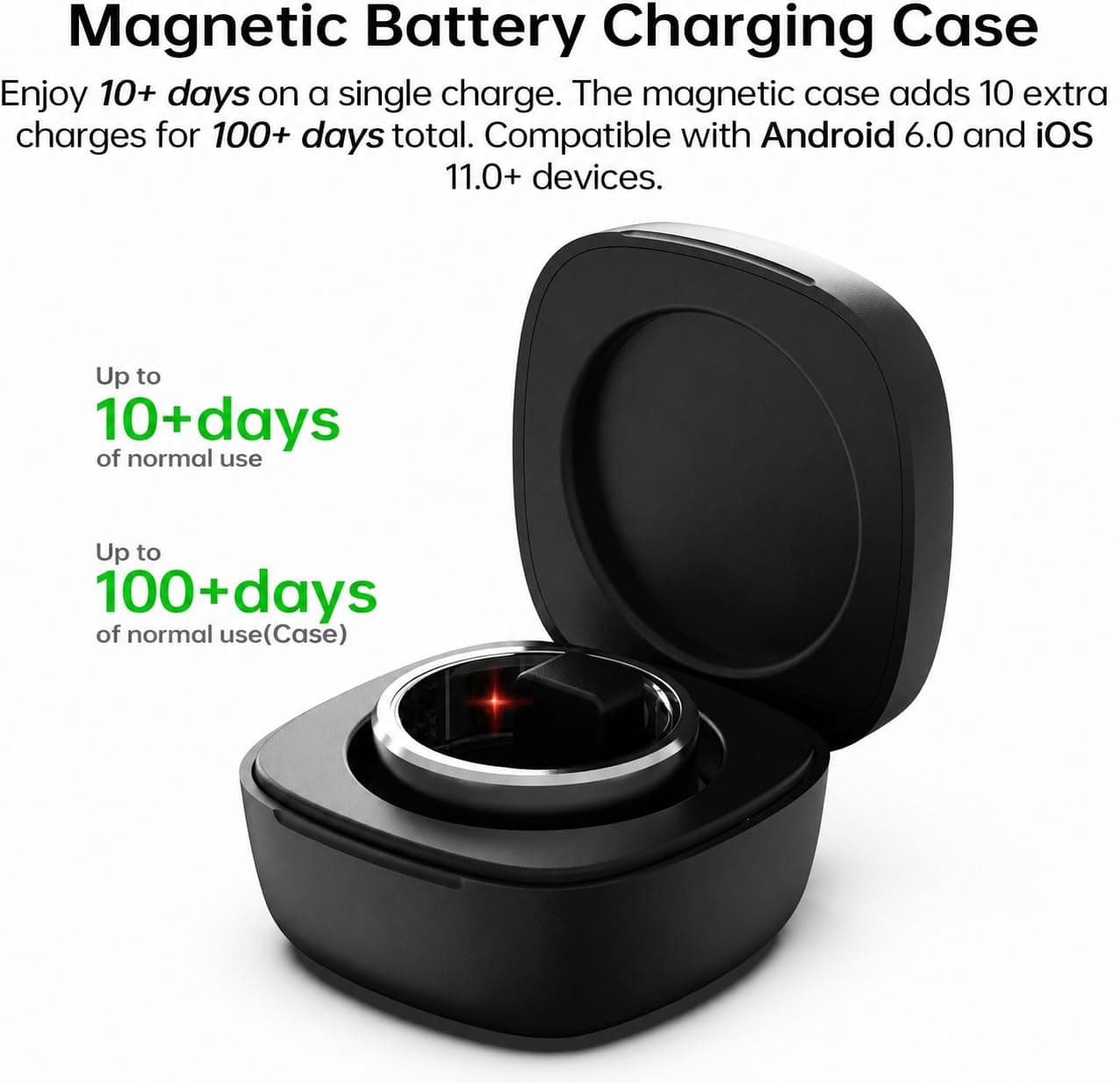 BohoJoc Smart Ring for Women Men,Fitness Tracker Ring with – Bild 3