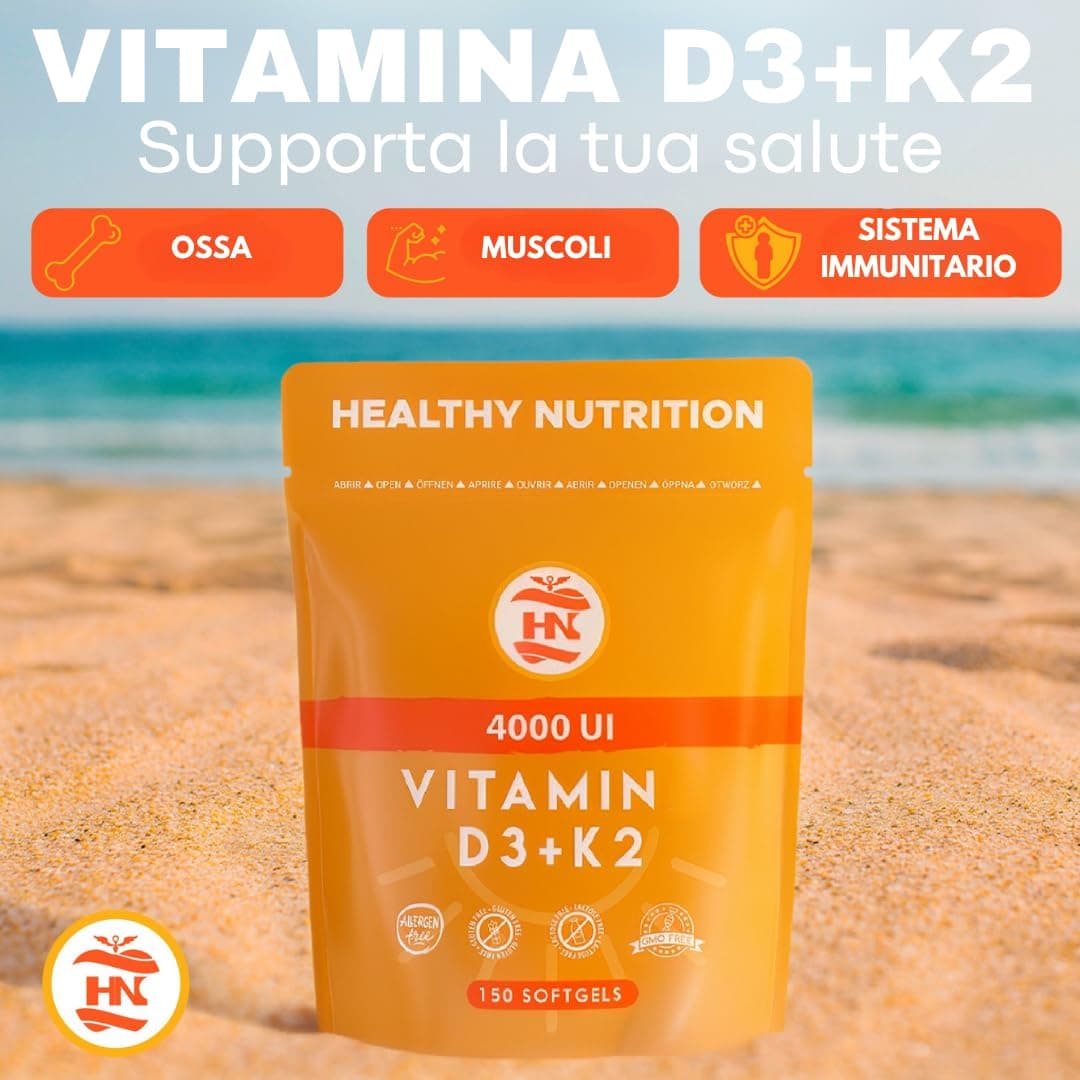 ONE Vitamina D3 K2 (4000 UI) di Alto Dosaggio Vitamina D – Bild 2