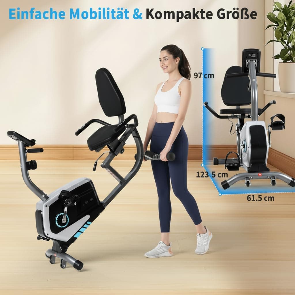 ISE Liegeergometer für Zuhause mit 8 verstellbaren – Bild 8