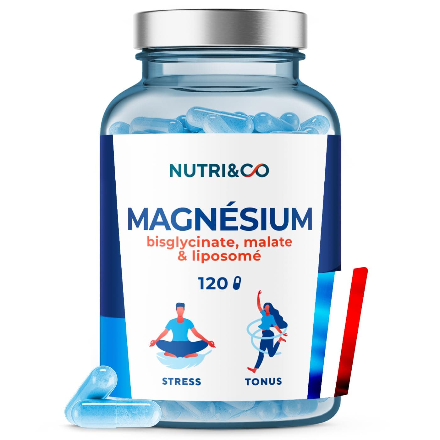 NUTRI & CO NUTRI & CO Magnésium Bisglycinate Malate & Liposome +