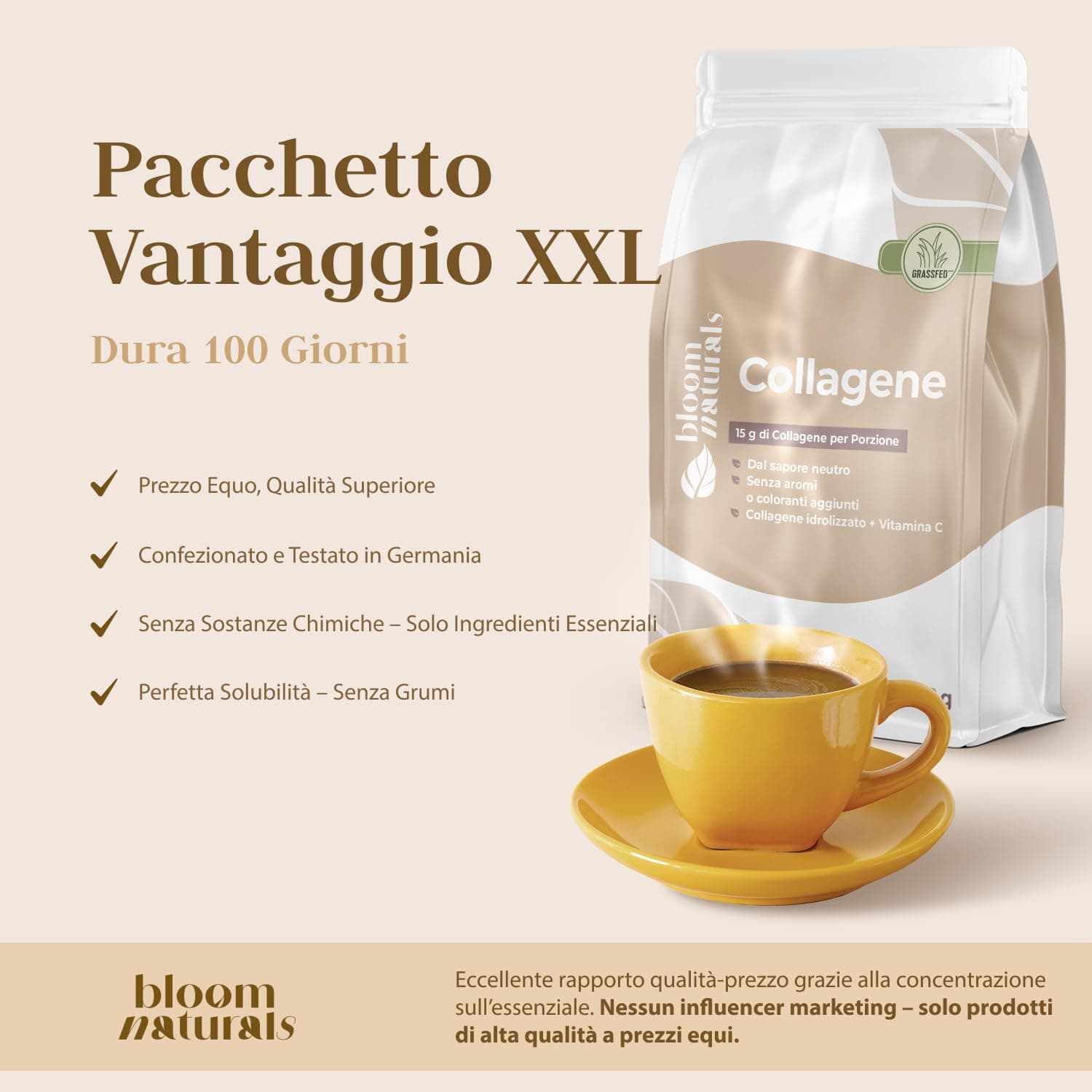 Grassgefüttertes Collagen Pulver 1500g – Bild 3
