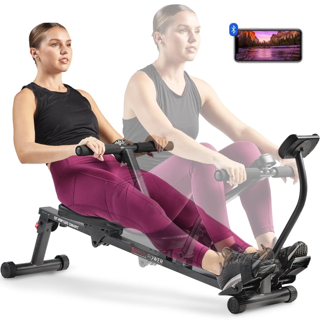 Sunny Health & Fitness Sunny Health & Fitness Máquina de Remo Compacta y Ajustable