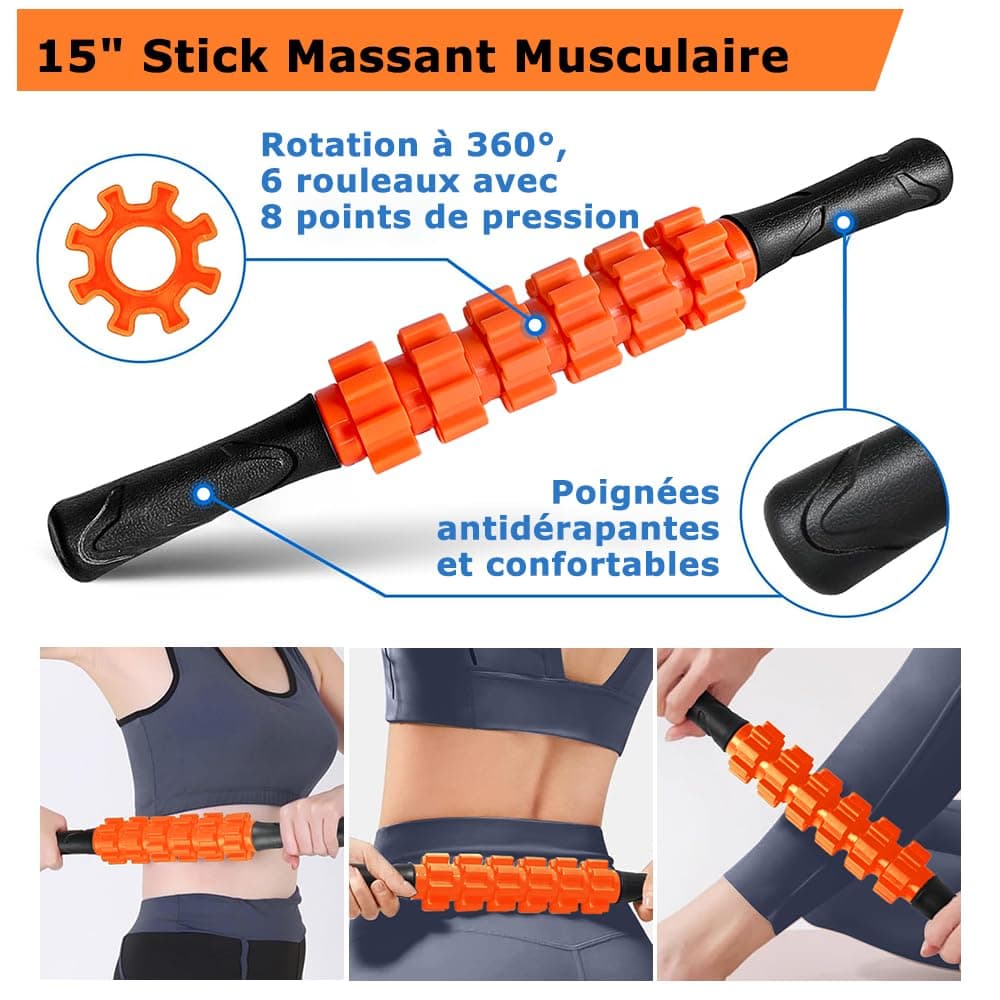 Qveetry Rouleau de Massage – Bild 5