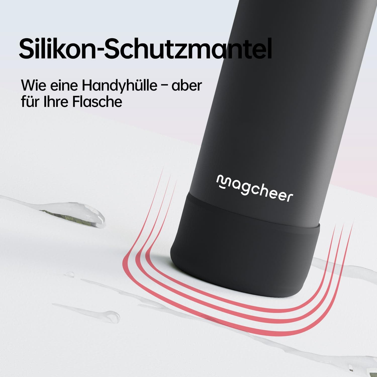 magcheer Trinkflasche mit Handyhalterung 750ml – Bild 5