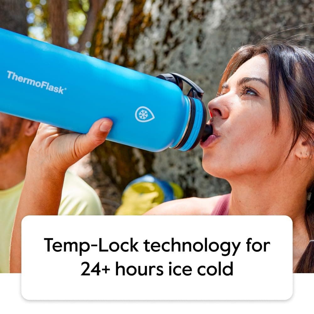 ThermoFlask Stainless Steel Water Bottles 2-Pack - Double-Wall Vacuum Insulated 24 oz – Bild 3