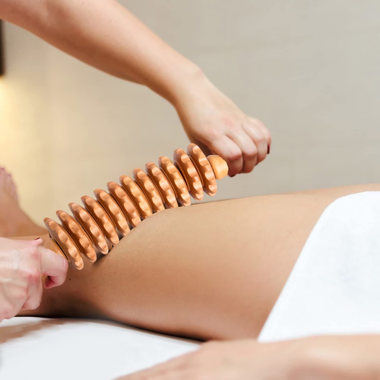 DAOZWUBGIH Rouleau de Massage Corporel en Bois – Bild 2