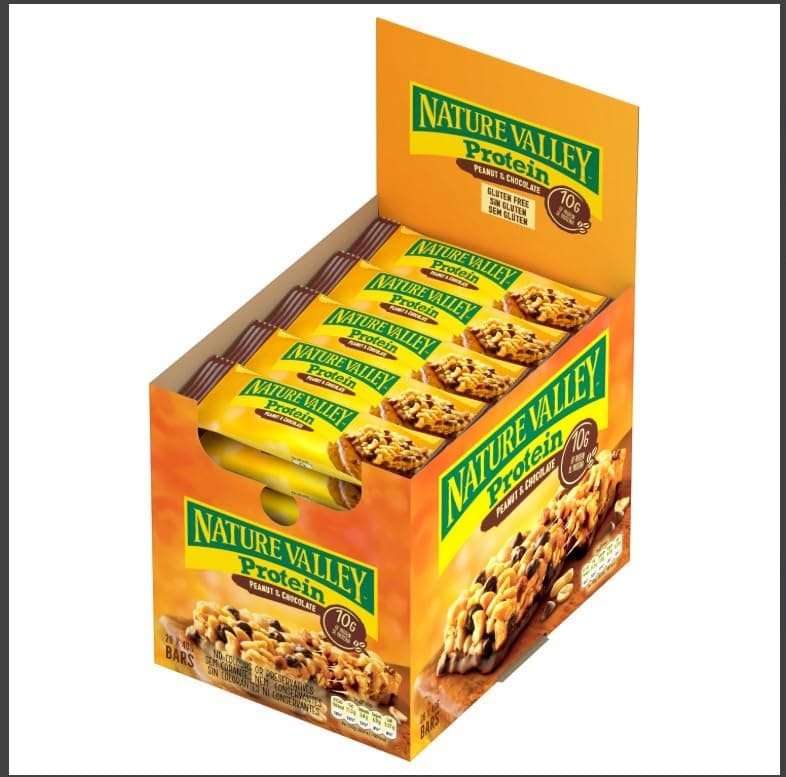 Nature Valley Protein Peanut & Chocolate Gluten Free Cereal Bars 26 x 40g – Bild 3