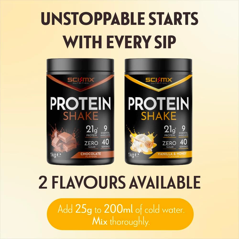 SCI-MX Protein Shake • Vanilla + Honey Flavour • 1kg – Bild 7