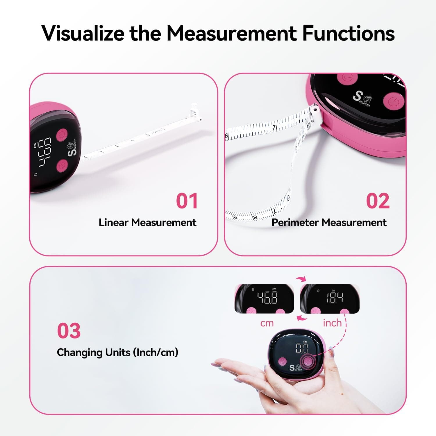 LUODIRGB Fitdays Smart Body Tape Measure – Bild 4