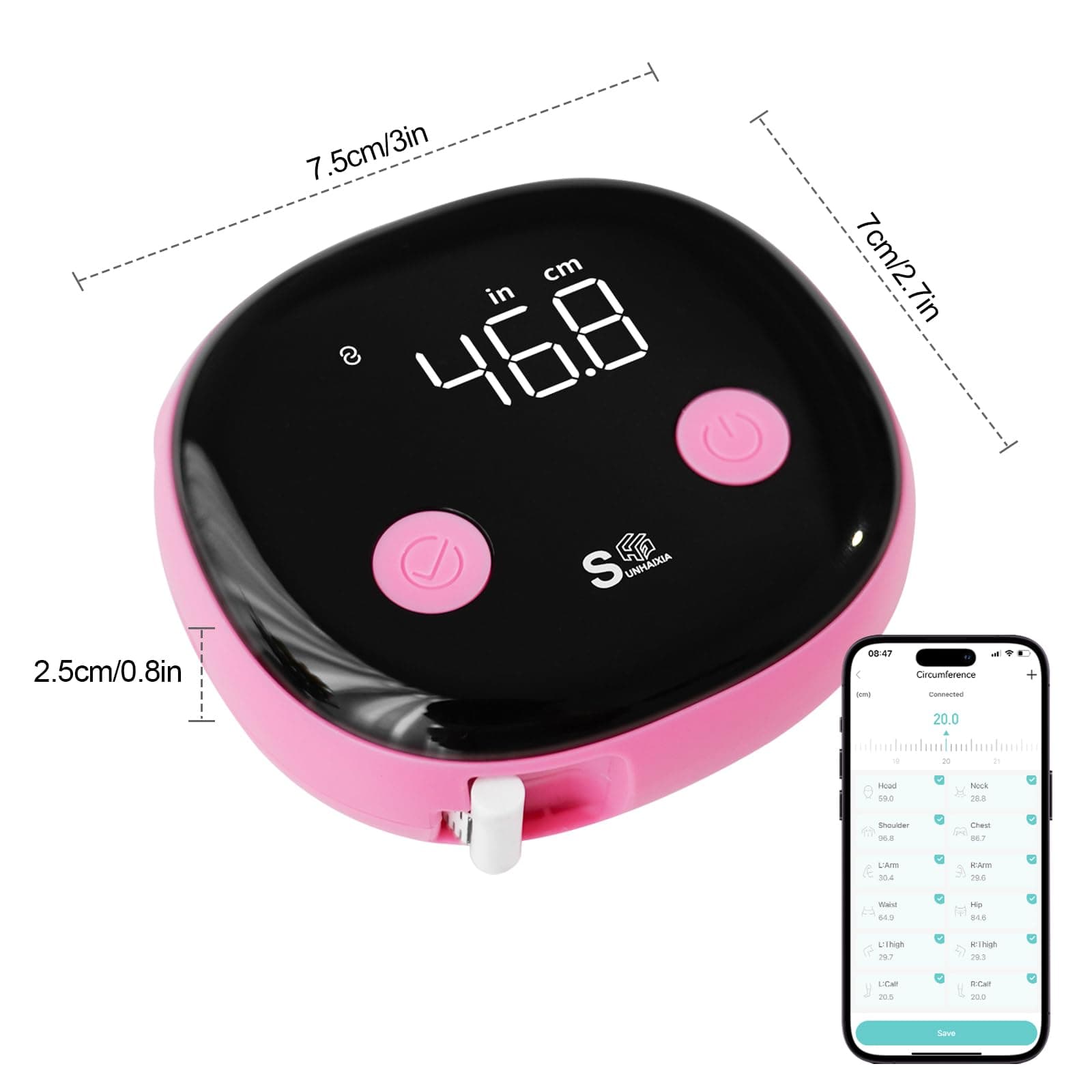 HAIZHIHUI Fitdays Smart Body Tape Measure – Bild 2