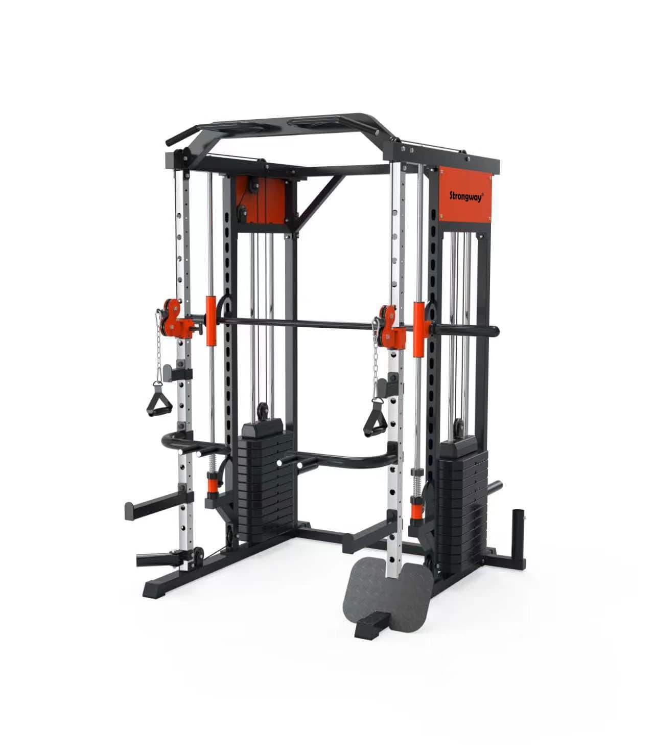 Strongway Multi Gym Smith Machine with Weights 177KG – Bild 8