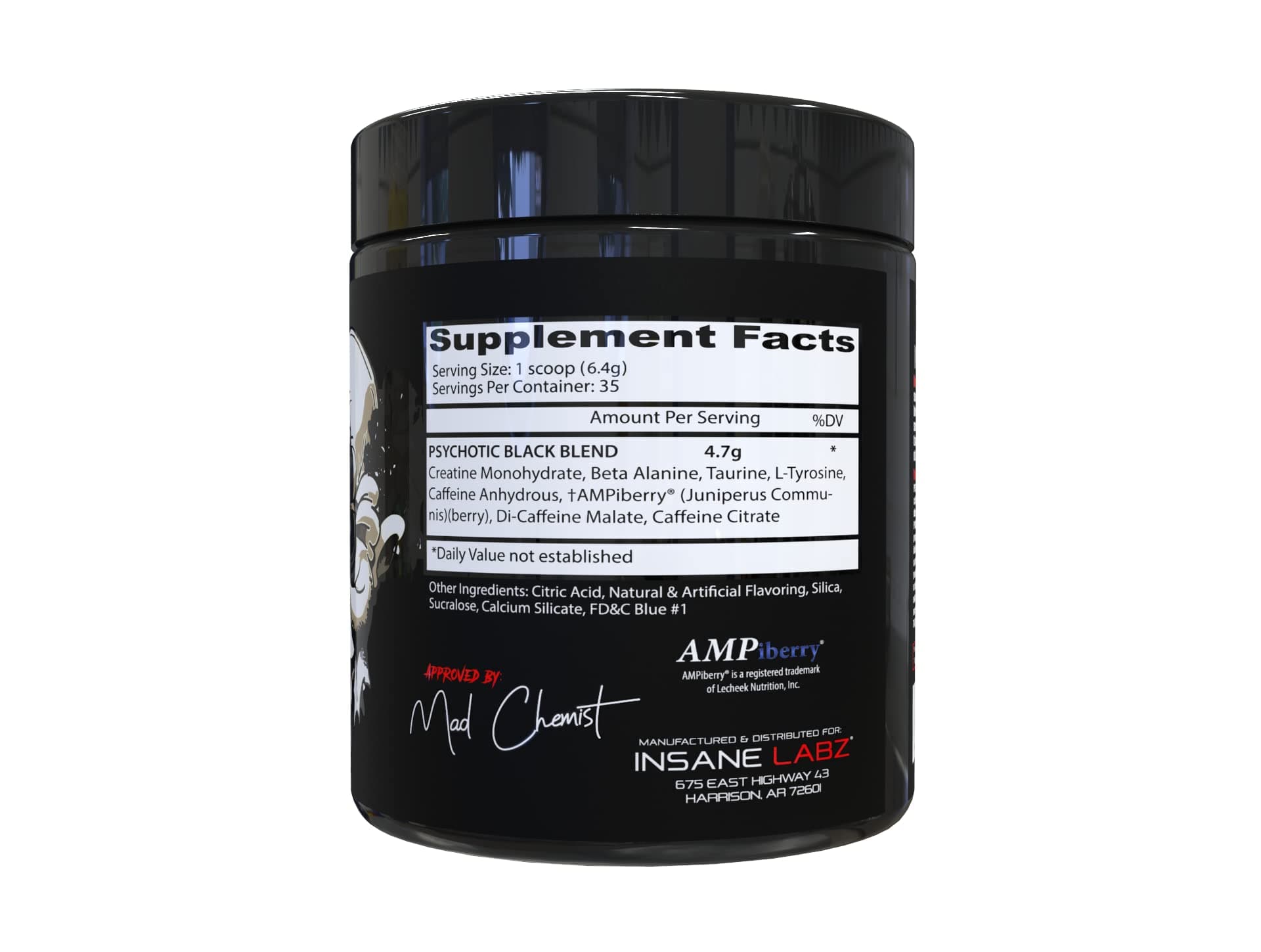Insane Labz Psychotic Black Edition Mid Stimulant Pre – Bild 3
