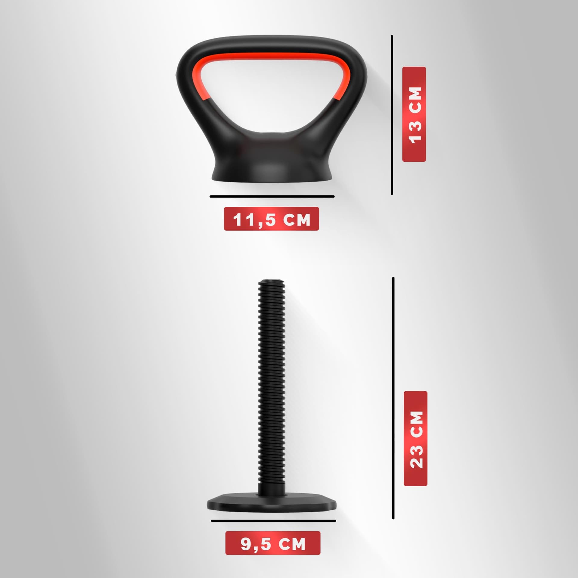 JUPPLIES Juego de Mancuernas Ajustables 4 en 1 + Kettlebell - 10kg – Bild 5