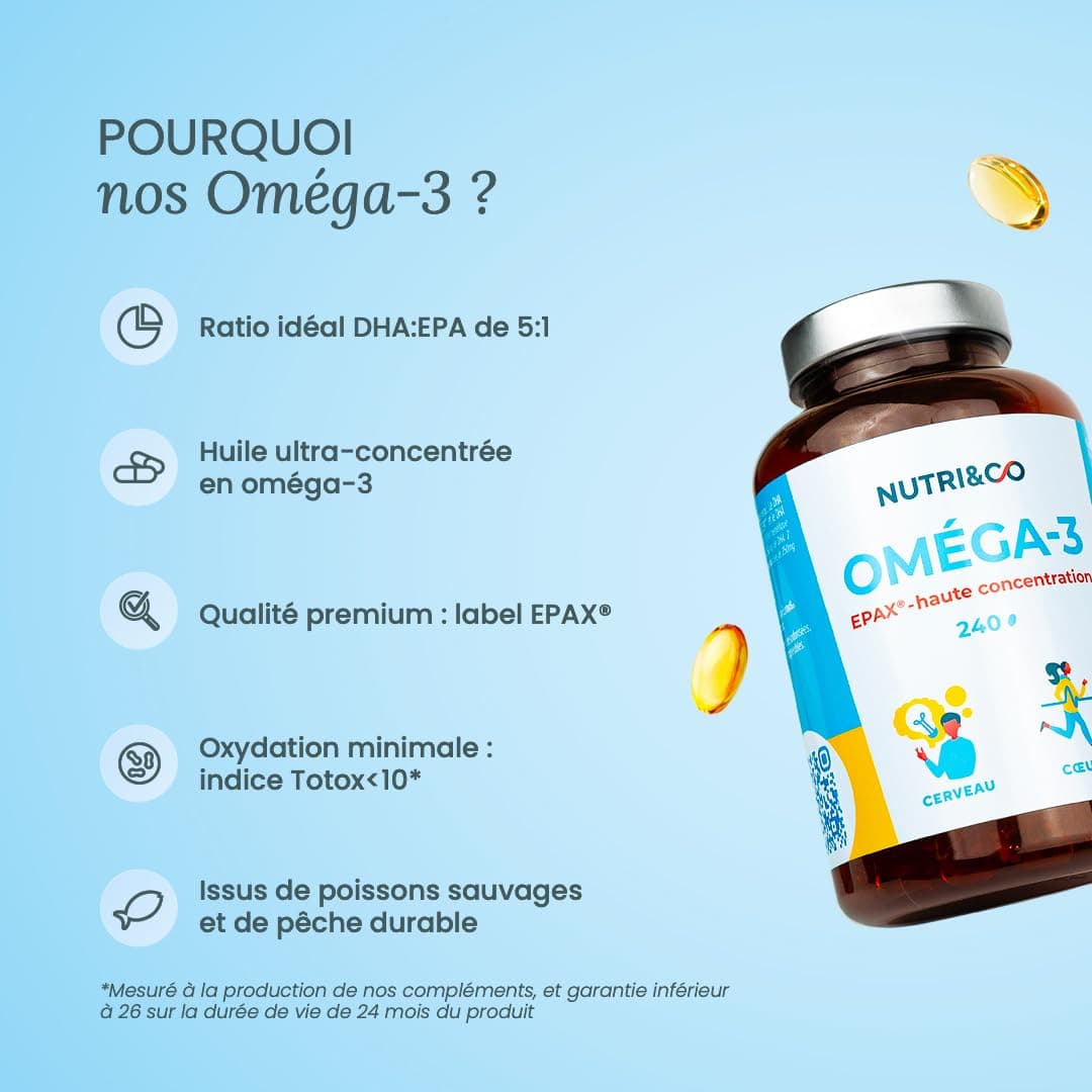 NUTRI & CO Omega 3 Huile de Poissons Sauvages EPAX® – Bild 4