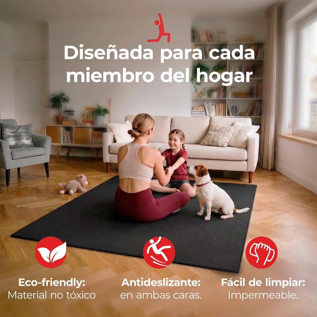 ManiBoom Esterilla Yoga Antideslizante XL 212 x 150 cm – Bild 3
