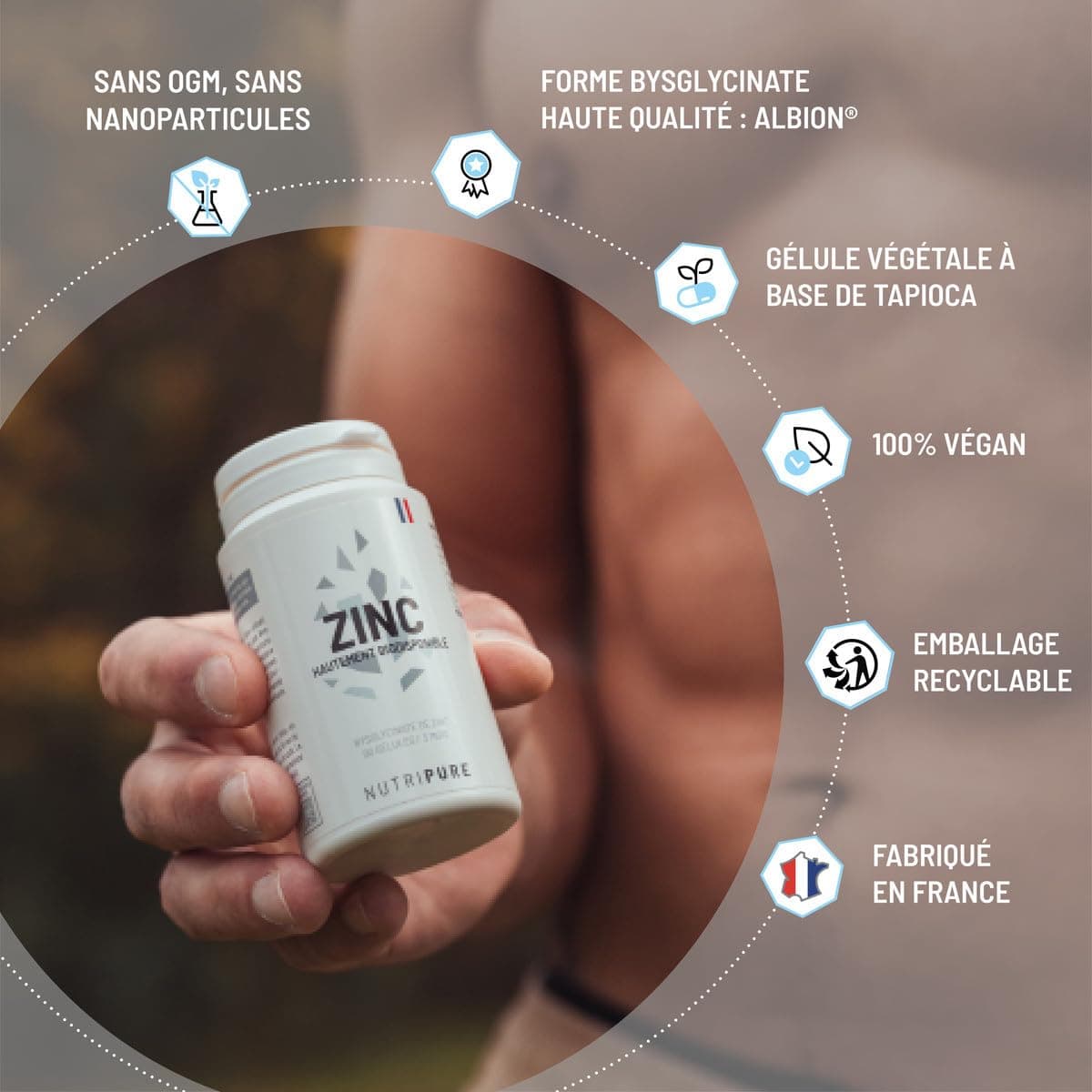 NUTRIPURE | Zinc Bisglycinate 15 mg – Bild 5