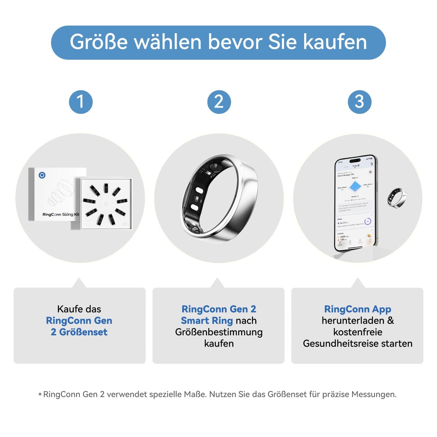 RingConn Gen 2 Smart Ring – Bild 2