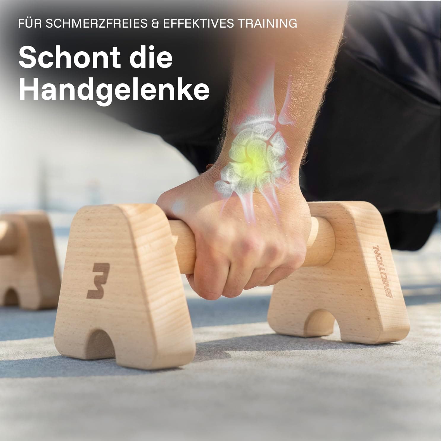 BMOTION Liegestützgriffe Holz – Bild 4