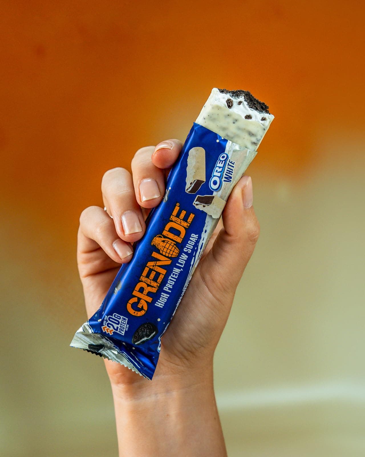 Grenade Proteinriegel, OREO White – Proteinreich & Zuckerarm, 12 x 60 g – Bild 8