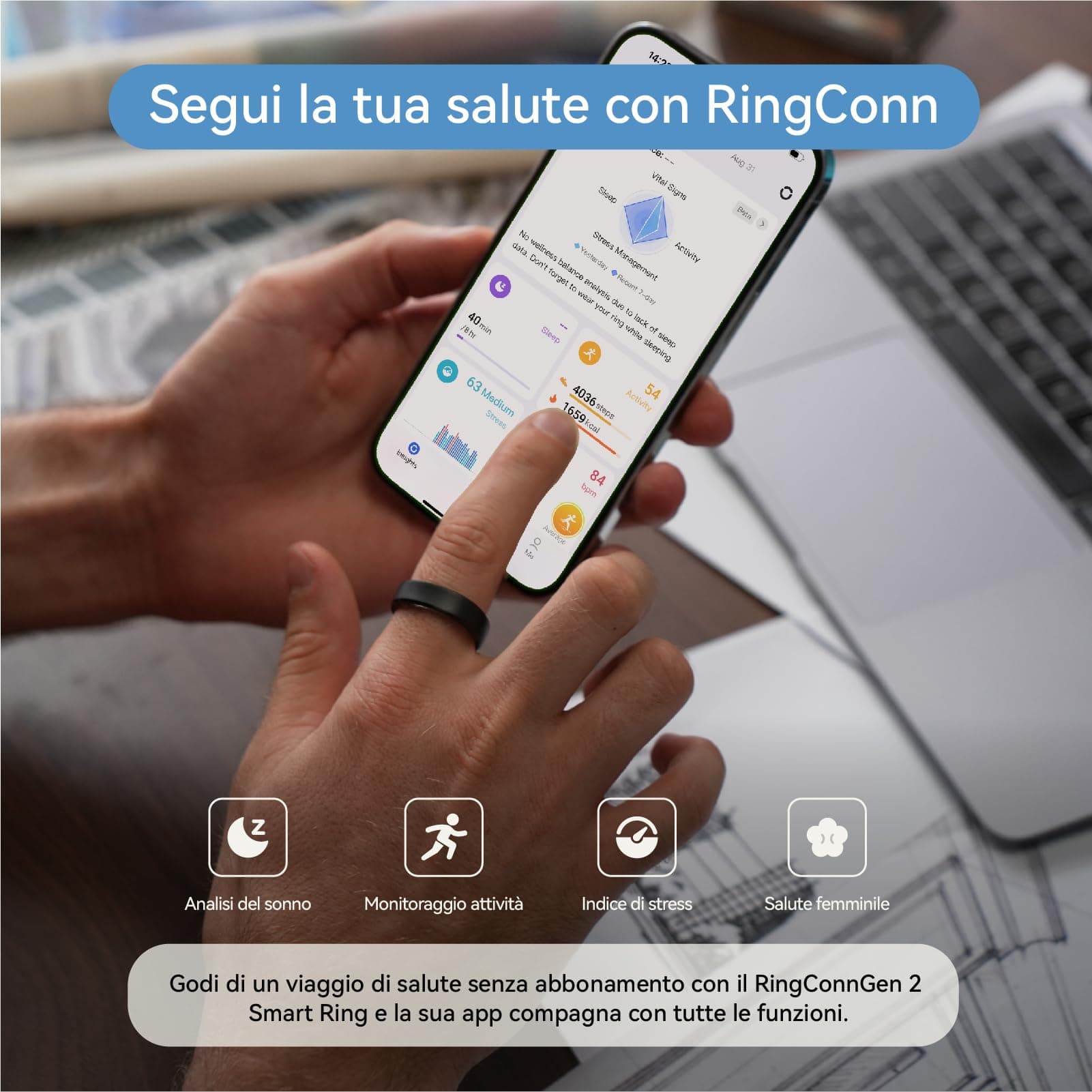 RingConn Gen 2 Smart Ring – Bild 4