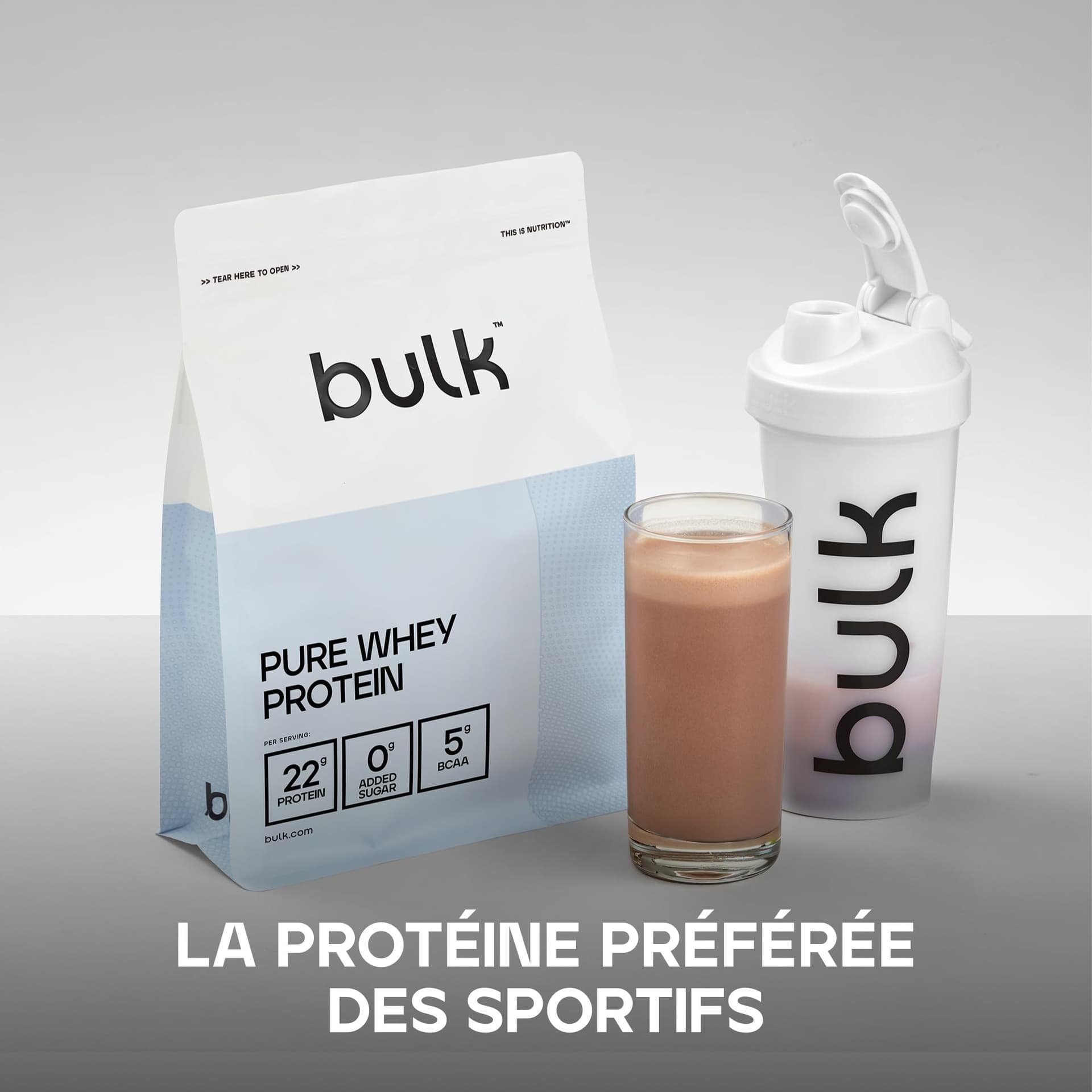 Bulk Pure Whey Protéine en Poudre, Chocolat, 22g – Bild 5