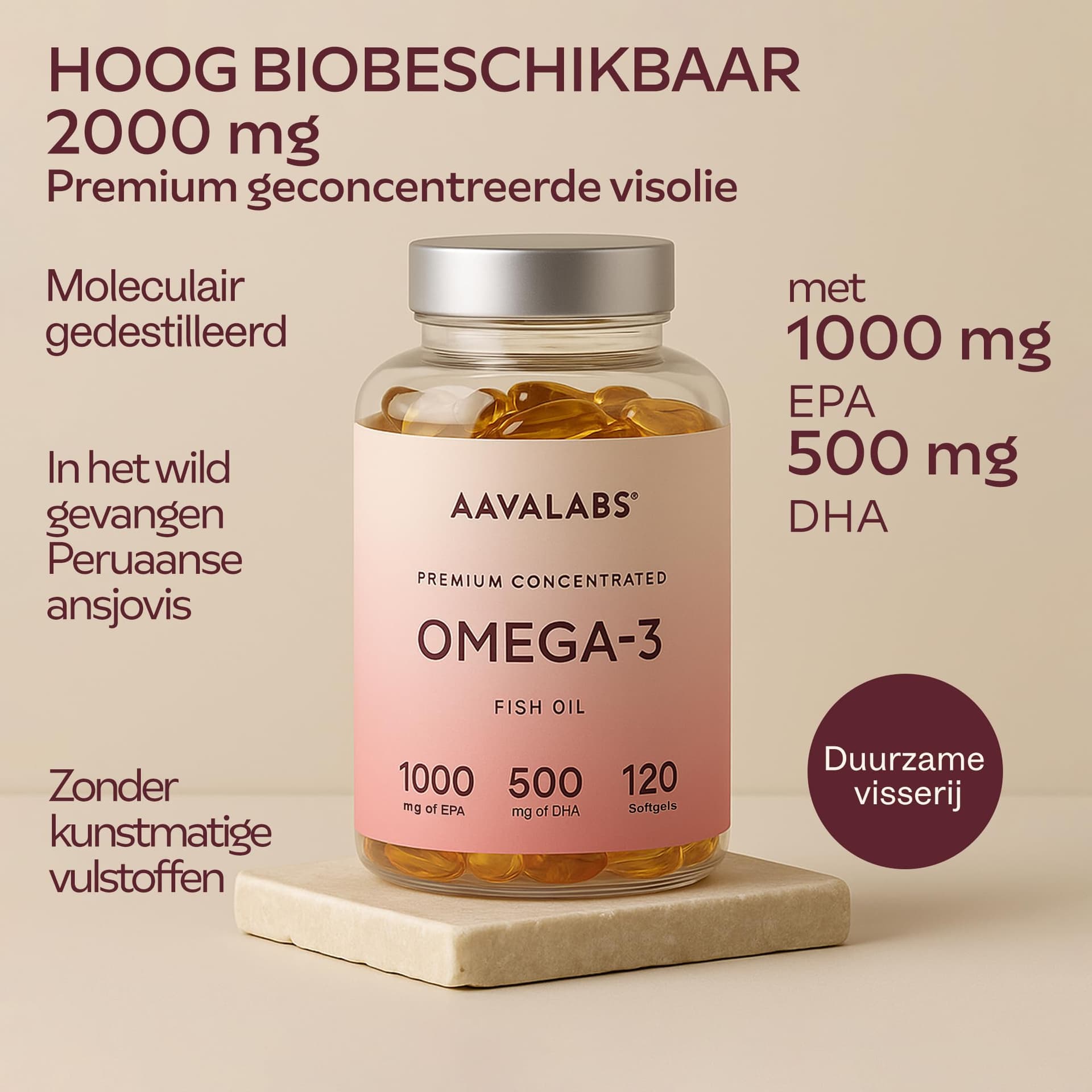 AAVALABS Omega 3 Visolie [2000mg – Bild 2