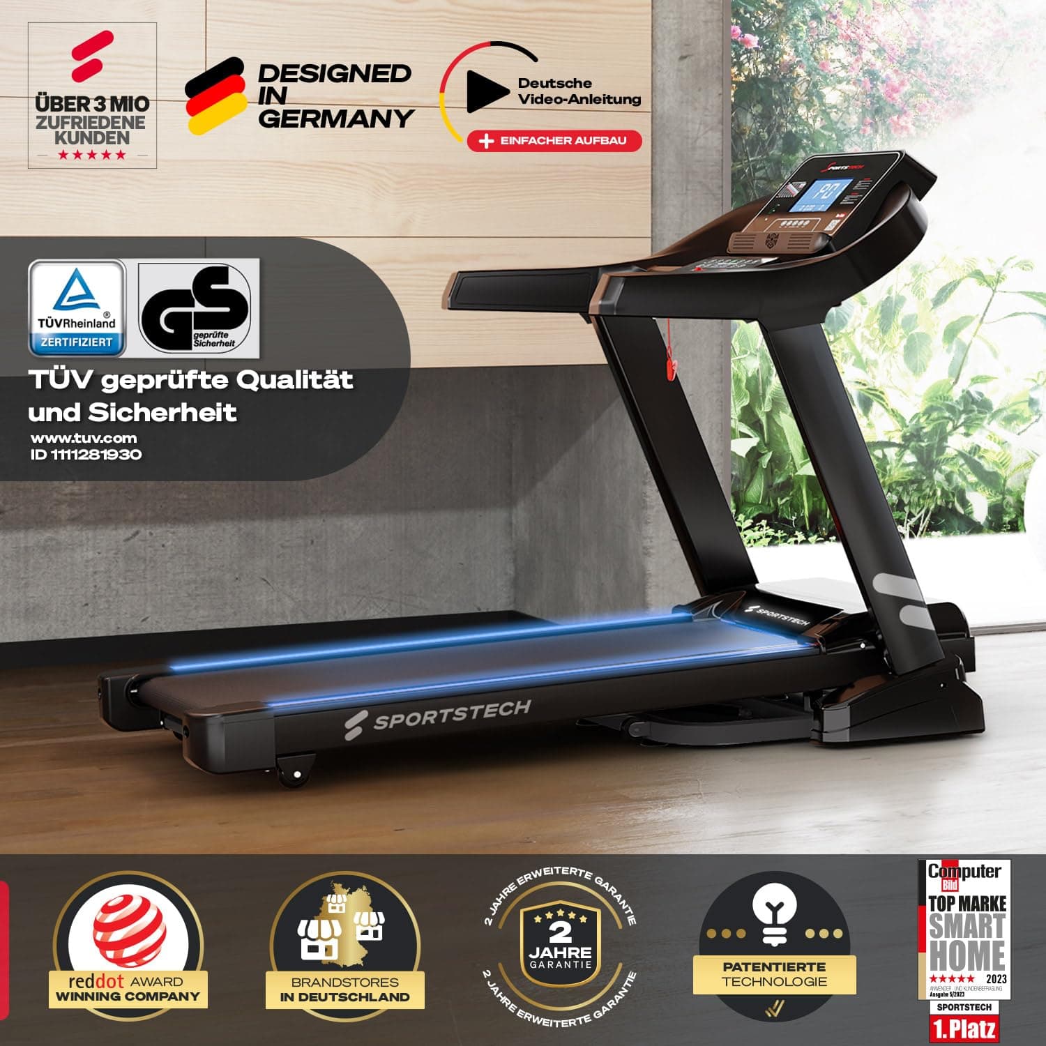 Sportstech F37s Laufband für Zuhause inklusive – Bild 4