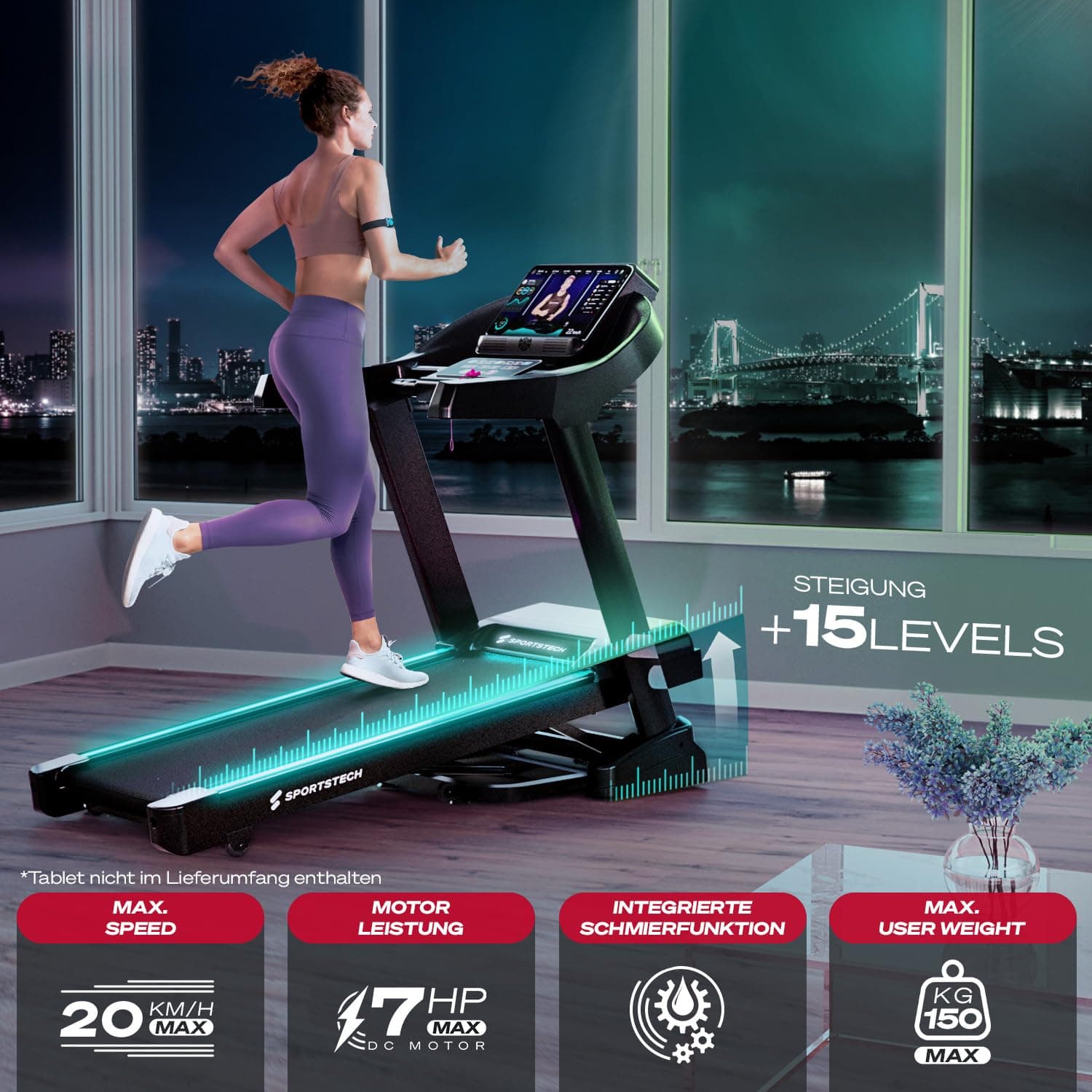 Sportstech F37s Laufband für Zuhause inklusive – Bild 5