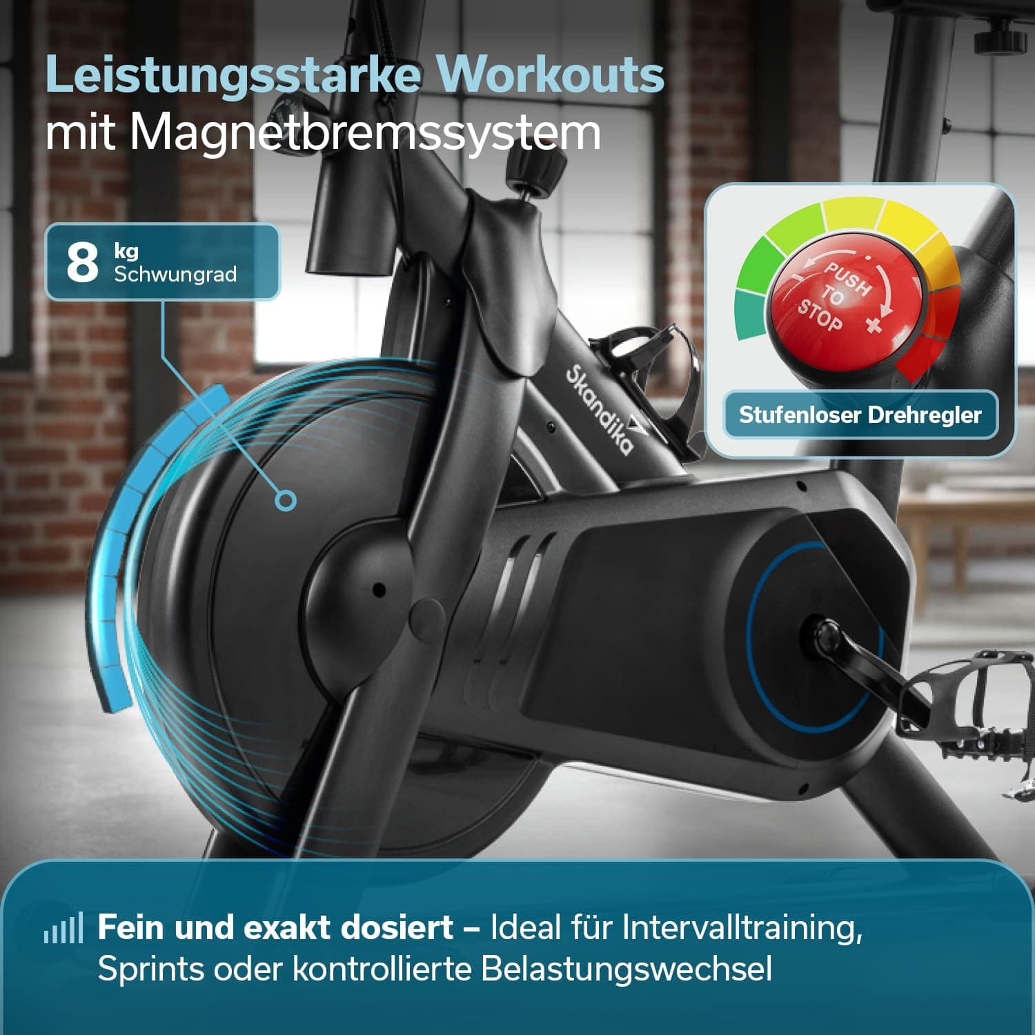 Skandika Spinning Bike Falk P8-HM – Bild 3