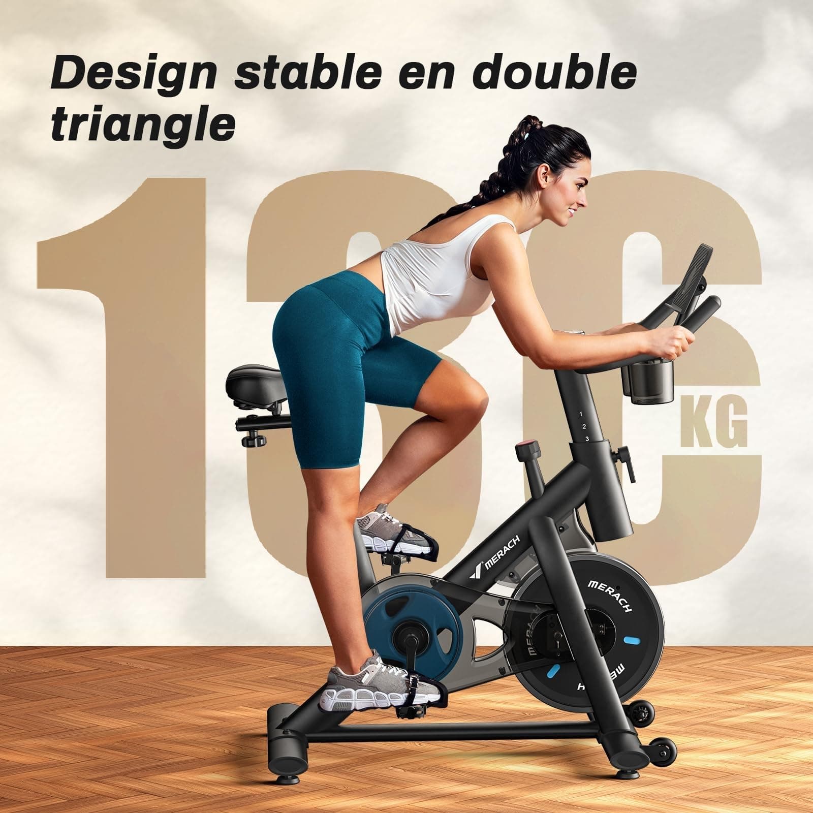 MERACH Heimtrainer Fahrrad – Bild 4