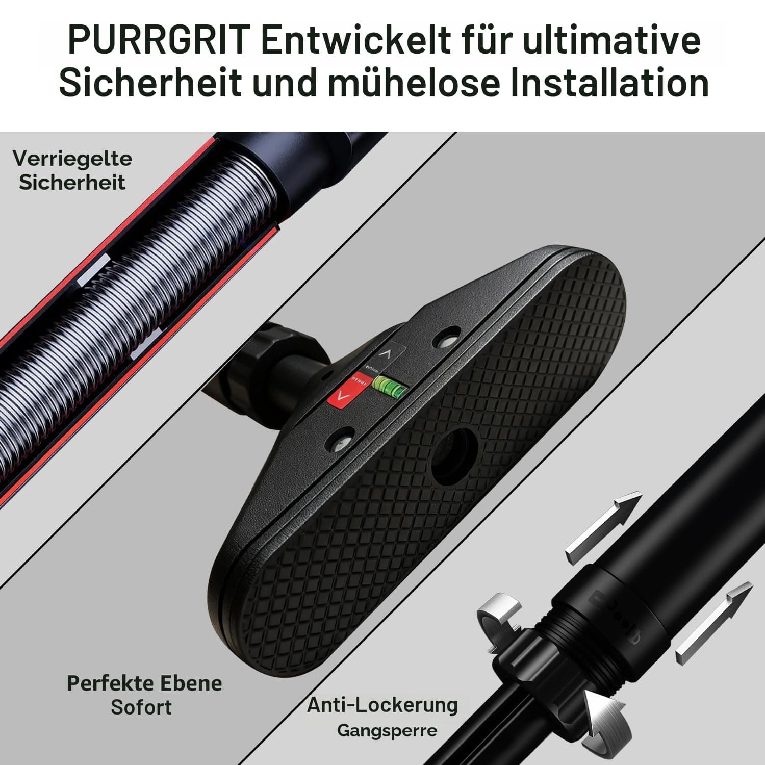 Purrgrit Klimmzugstange Türöffnung Geeignet für 74-95cm – Bild 4