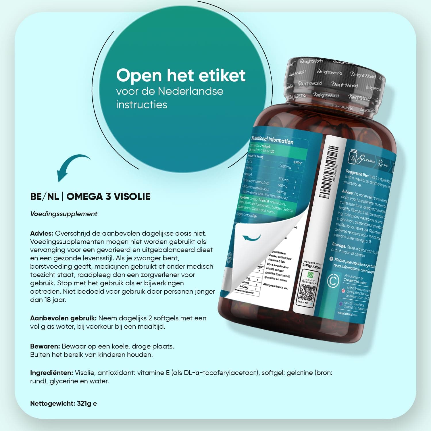 WeightWorld Omega 3 Fish Oil 2000mg – Bild 7