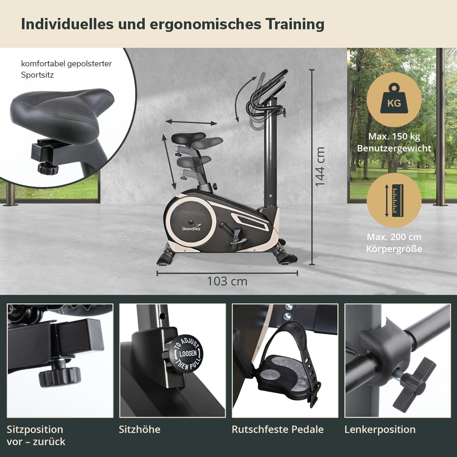 Skandika Ergometer Morpheus – Bild 3