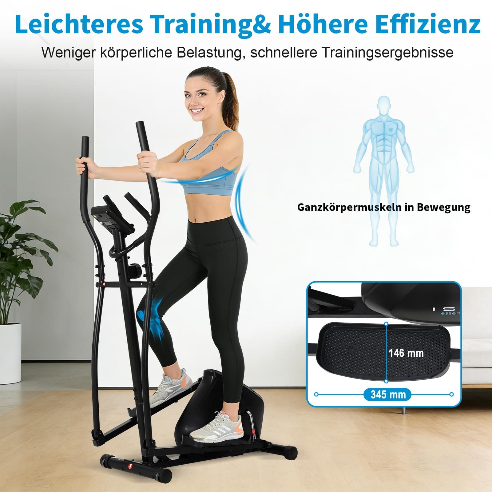 ISE Crosstrainer mit 28 cm Schrittlänge Crosstrainers für – Bild 6