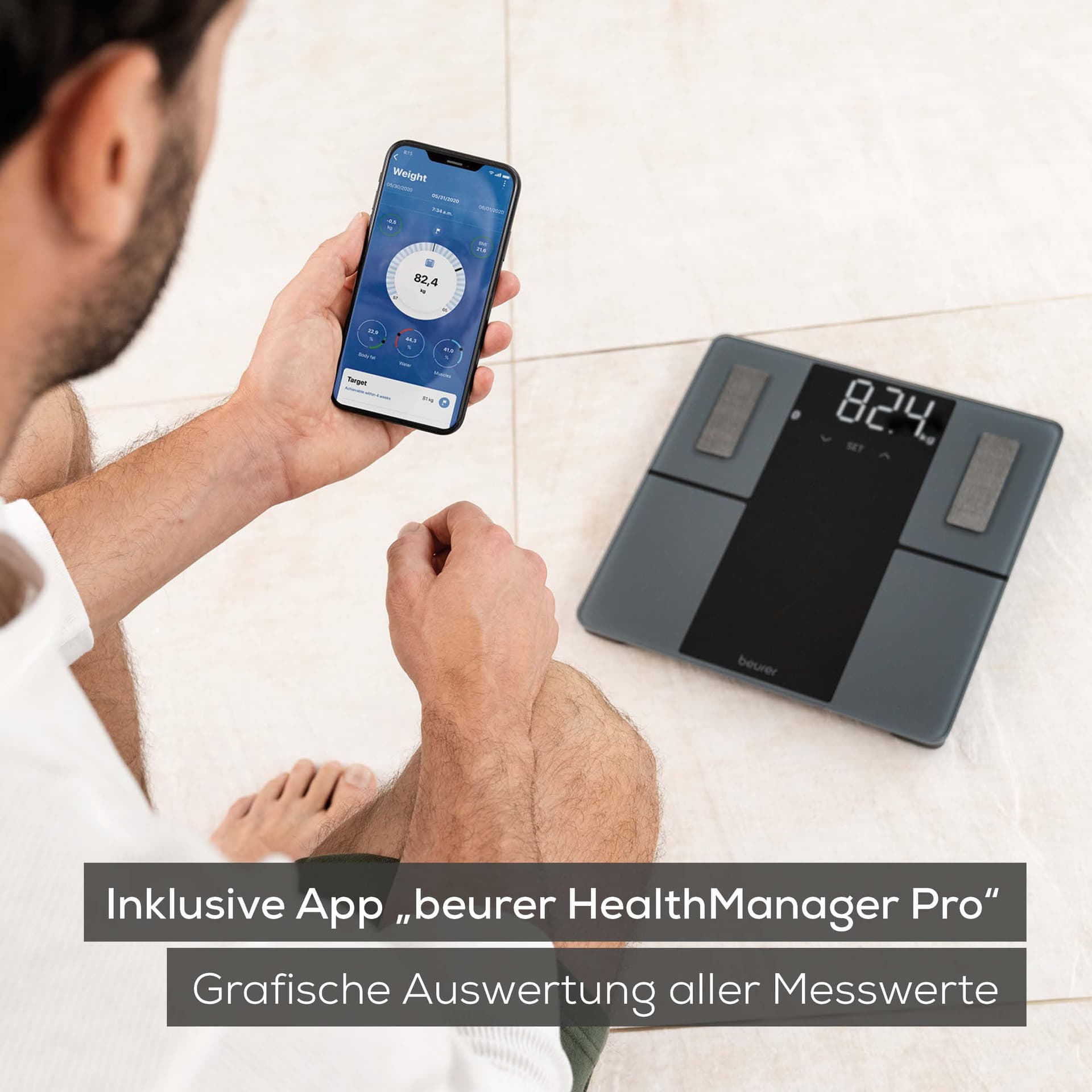 Beurer BF 500 Personenwaage mit Bluetooth & App – Bild 3