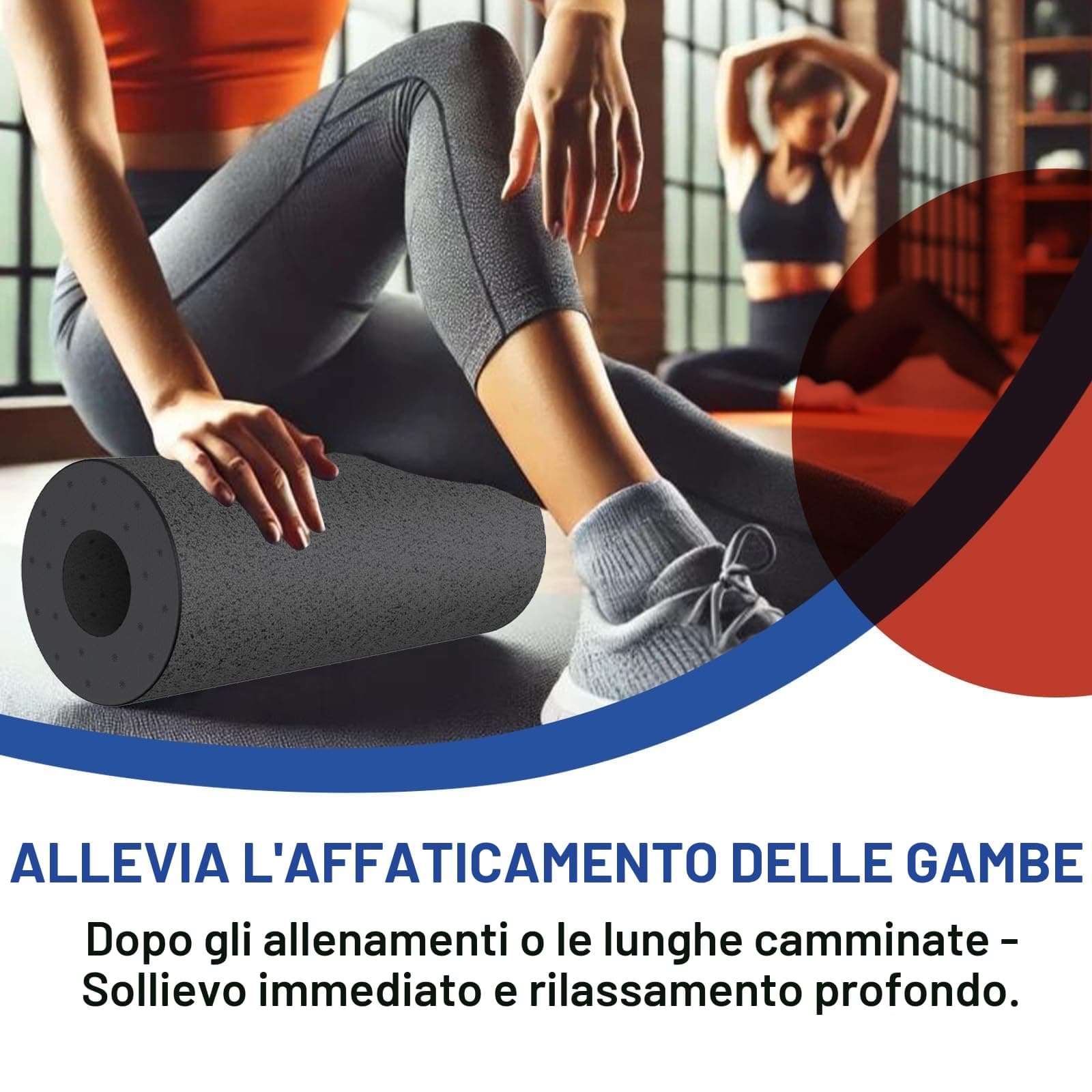 SURFOU Foam Roller 29 x 15 cm, Rullo Massaggiante EPP 130g – Bild 5