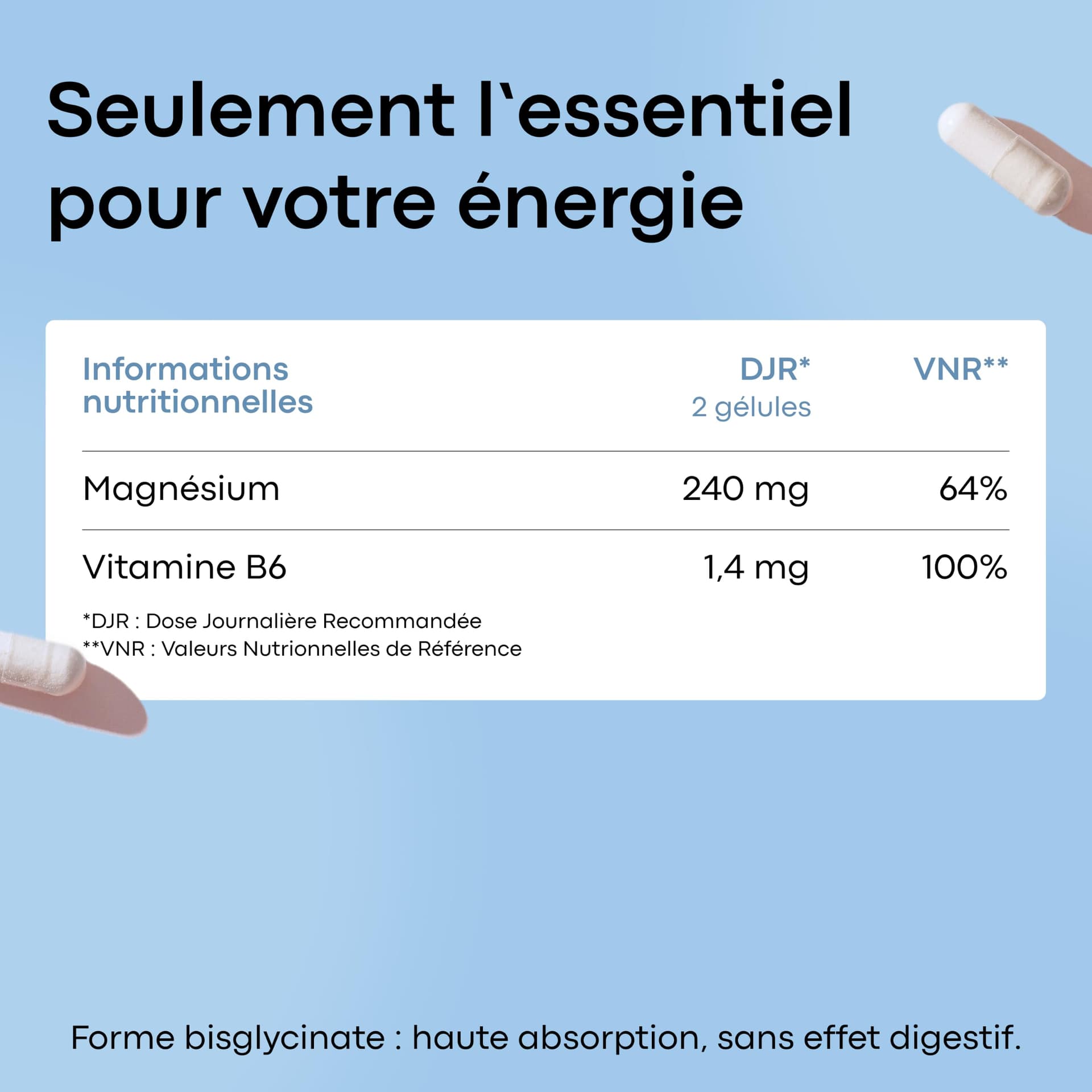 NOVOMA Magnésium Bisglycinate + Vitamine B6 – Bild 6