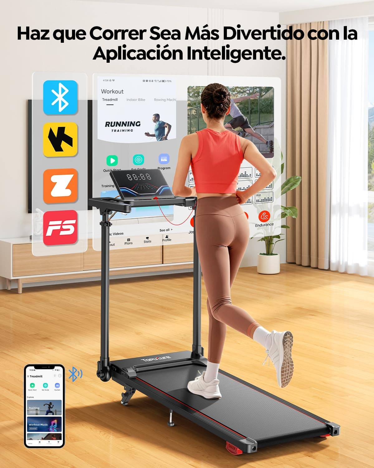 Toputure 6 EN 1 Cinta de Correr Plegable – Bild 8