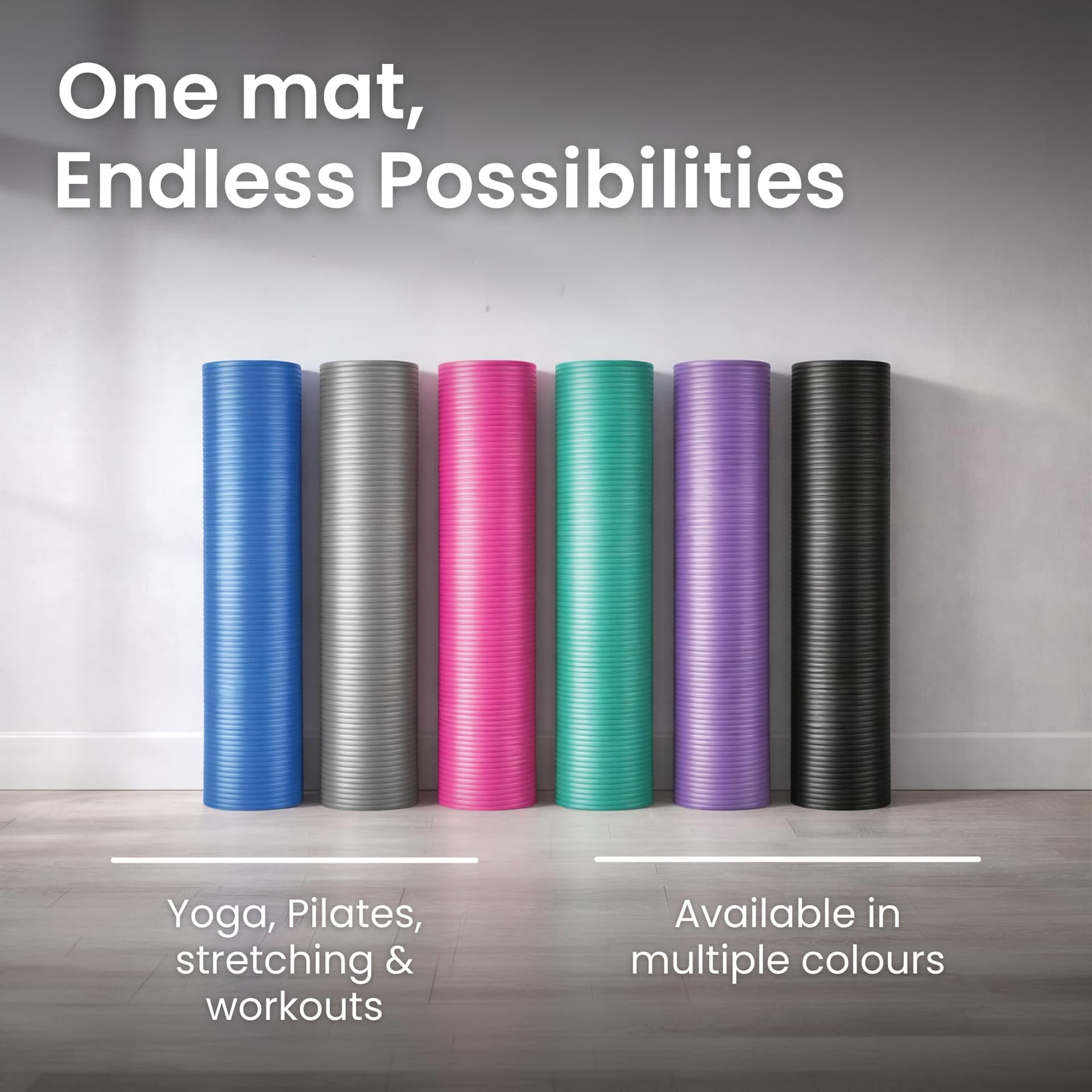Lockiefitness Lockie Fitness Yoga Mat 8 mm Thick – Bild 7