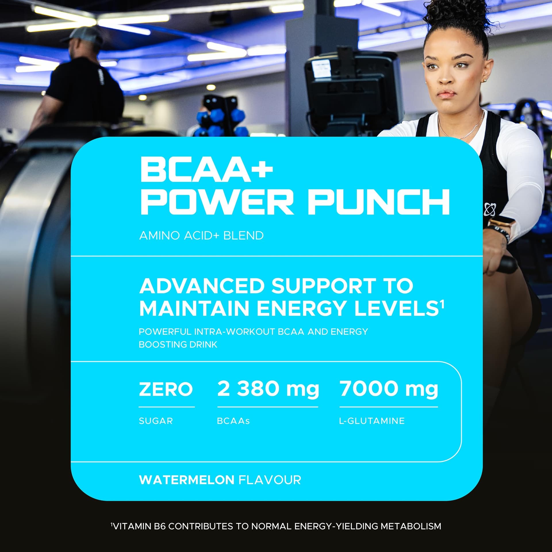 USN Power Punch BCAA Amino Acids Powder, Watermelon Flavour - 400g – Bild 4
